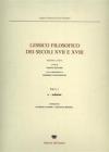Lessico filosofico dei secoli XVII e XVIII. Sezione latina vol.1.1