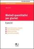Metodi quantitativi per giuristi. Esercizi