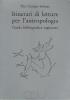Itinerari di letture per l'antropologia