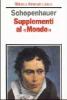 Supplementi al �Mondo come volont� e rappresentazione�