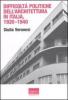 Difficolt� politiche dell'architettura in Italia 1920-1940