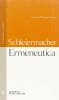Ermeneutica. Testo tedesco a fronte