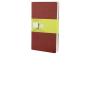 Moleskine large. Quaderni a pagine bianche - set da 3 pezzi copertina rossa