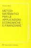 Metodi matematici per le applicazioni economiche e finanziarie