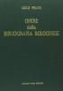 Opere della bibliografia bolognese (rist. anast. 1888-1889)