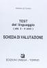 Test per la valutazione del linguaggio. Schede di valutazione (3-4 anni)