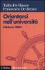 Orientarsi nell'universit�