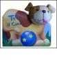 Teo il cane. Teste di peluche