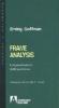 Frame analysis. L'organizzazione dell'esperienza
