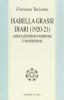 Isabella Grassi. Diari (1920-21). Associazionismo femminile e modernismo