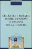 Le lettere rubate: forme, funzioni e ragioni della censura