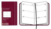 Moleskine 12 mesi -- Weekly Diary -- Extra Small -- Copertina rigida Bordeaux 2011