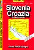 Slovenia, Croazia, Bosnia-Erzegovina. Euro-atlante stradale 1:300.000