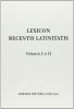 Lexicon recentis latinitatis