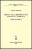 Origini della terminologia filosofica moderna. Linee di ricerca