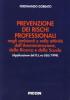 Prevenzione dei rischi professionali negli ambienti e nelle attivit� dell'amministrazione, della ricerca e della scuola (applicazione del D.L.vo 626/1994)