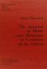 The Situation of Music and Musicians in Countries of the Orient