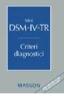Mini DSM-IV-TR. Criteri diagnostici
