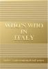 Who's who in Italy 2008. Gold edition