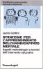 Strategie per l'apprendimento dell'handicappato mentale. Aspetti metodologici e tecnici dell'intervento educativo