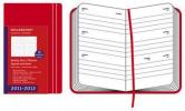 Moleskine 18 mesi - Weekly Diary - Pocket - Copertina rigida rossa 2011-2012