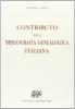Bibliografia genealogica italiana (rist. anast. 1924)