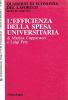 L' efficienza della spesa universitaria