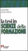La tesi in scienze della formazione