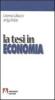 La tesi in economia