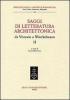 Saggi di letteratura architettonica, da Vitruvio a Winckelmann vol.2