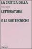 La critica della letteratura e le sue tecniche