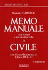 Memo manuale con schemi e tavole sinottiche di civile