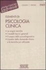 Elementi di psicologia clinica. eBook
