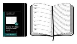 Moleskine 18 mesi - Agenda Settimanale Orizzontale 2010-2011 - Copertina morbida nera - Extra Large
