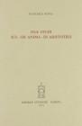 Due studi sul �De anima� di Aristotele
