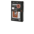 Moleskine taccuino a righe pocket. Audio Cassette rosso. Limited edition.