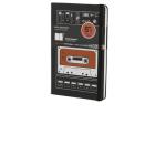 Moleskine taccuino a righe large. Audio Cassette rosso. Limited edition.