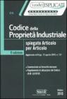Codice della propriet� industriale spiegato articolo per articolo