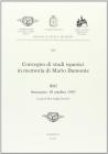 Atti del Convegno di studi ispanici in memoria di Mario Damonte (Arenzano, 18 ottobre 1997)