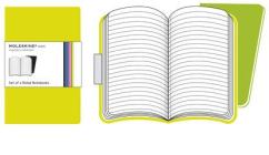 Moleskine. Set 2 taccuini Volant a righe copertina verde