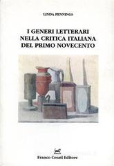 I generi letterari nella critica italiana del primo Novecento
