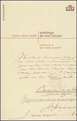 Semiologia dei testi letterari Semiologia dei testi letterari