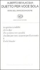 Duetto per voce sola. Versi dell'immedesimazione Duetto per voce sola. Versi dell'immedesimazione