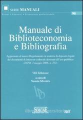 Manuale di biblioteconomia e bibliografia. eBook