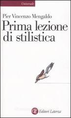 Prima lezione di stilistica Prima lezione di stilistica