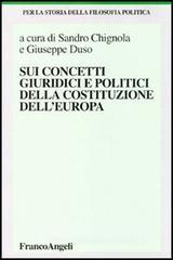 Sui concetti giuridici e politici della costituzione dell'Europa