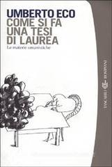 Come si fa una tesi di laurea. eBook