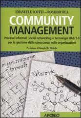 Community management. Processi informali, social networking e tecnologie Web 2.0 per la gestione della conoscenza nelle organizzazioni Community management. Processi informali, social networking e tecnologie Web 2.0 per la gestione della conoscenza nelle organizzazioni