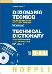 Dizionario tecnico inglese-italiano, italiano-inglese. Con CD-ROM Dizionario tecnico inglese-italiano, italiano-inglese. Con CD-ROM