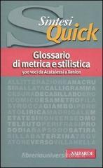 Glossario di metrica e stilistica